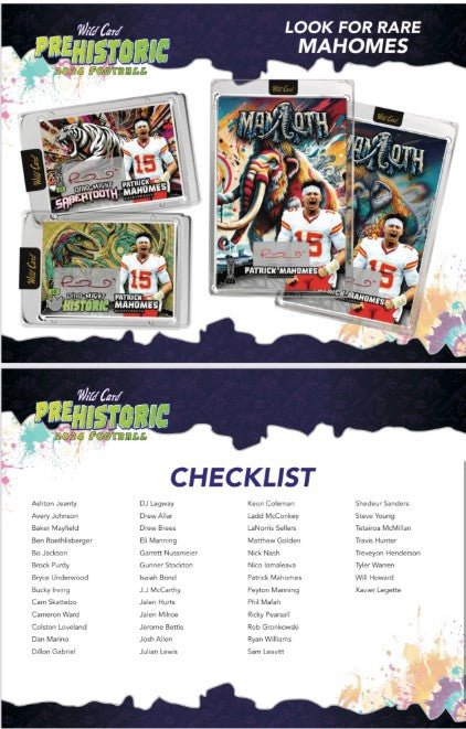 2024 Wild Card Pre - Historic Football Hobby Jumbo Box - Columbia Hobby - Sports Card Boxes - Toploaders - Card Savers