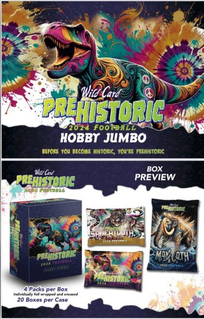 2024 Wild Card Pre - Historic Football Hobby Jumbo Box - Columbia Hobby - Sports Card Boxes - Toploaders - Card Savers