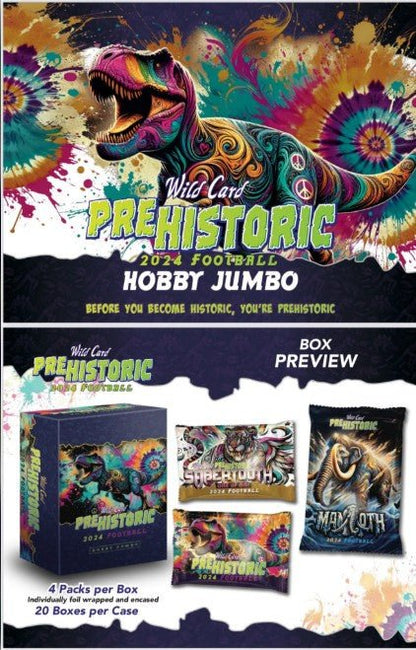 2024 Wild Card Pre - Historic Football Hobby Jumbo Box - Columbia Hobby - Sports Card Boxes - Toploaders - Card Savers