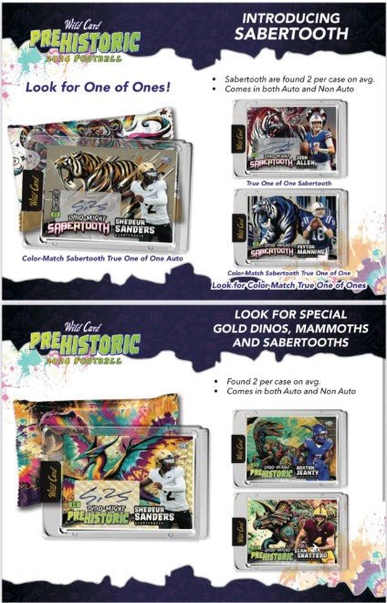 2024 Wild Card Pre - Historic Football Hobby Jumbo Box - Columbia Hobby - Sports Card Boxes - Toploaders - Card Savers