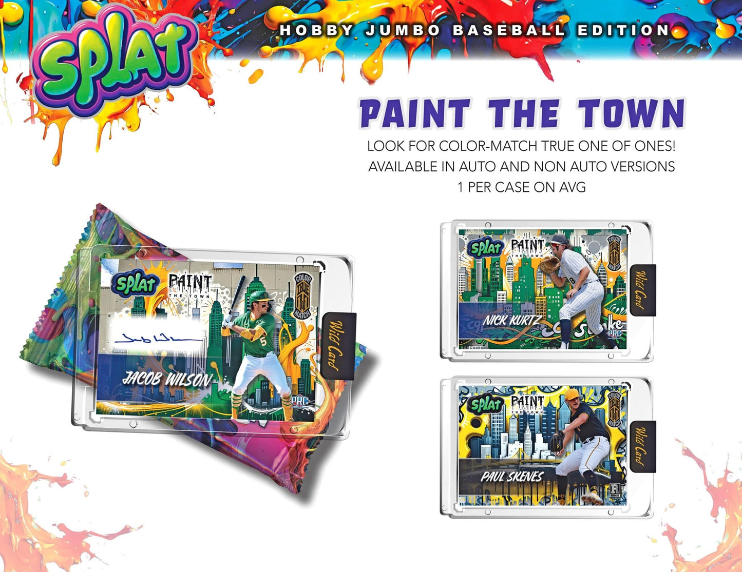 2024 Wild Card Splat Baseball Jumbo Box | Columbia Sports Cards - Columbia Hobby - Sports Card Boxes - Toploaders - Card Savers