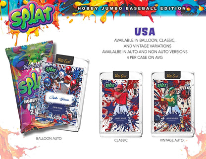2024 Wild Card Splat Baseball Jumbo Box | Columbia Sports Cards - Columbia Hobby - Sports Card Boxes - Toploaders - Card Savers