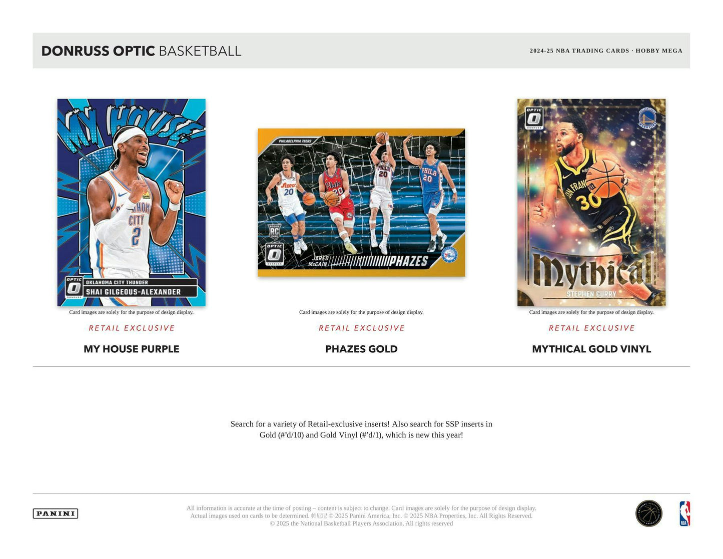 2024/25 Panini Donruss Optic Basketball Hobby Mega Box | Columbia Sports Cards - Columbia Hobby - Sports Card Boxes - Toploaders - Card Savers