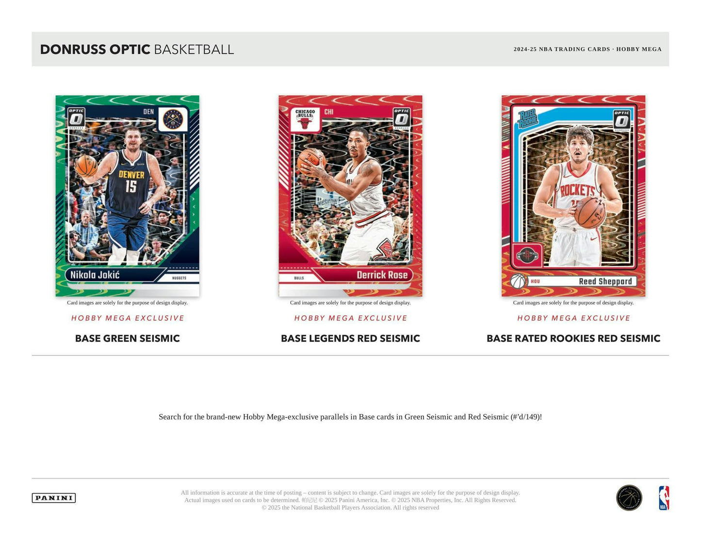 2024/25 Panini Donruss Optic Basketball Hobby Mega Box | Columbia Sports Cards - Columbia Hobby - Sports Card Boxes - Toploaders - Card Savers