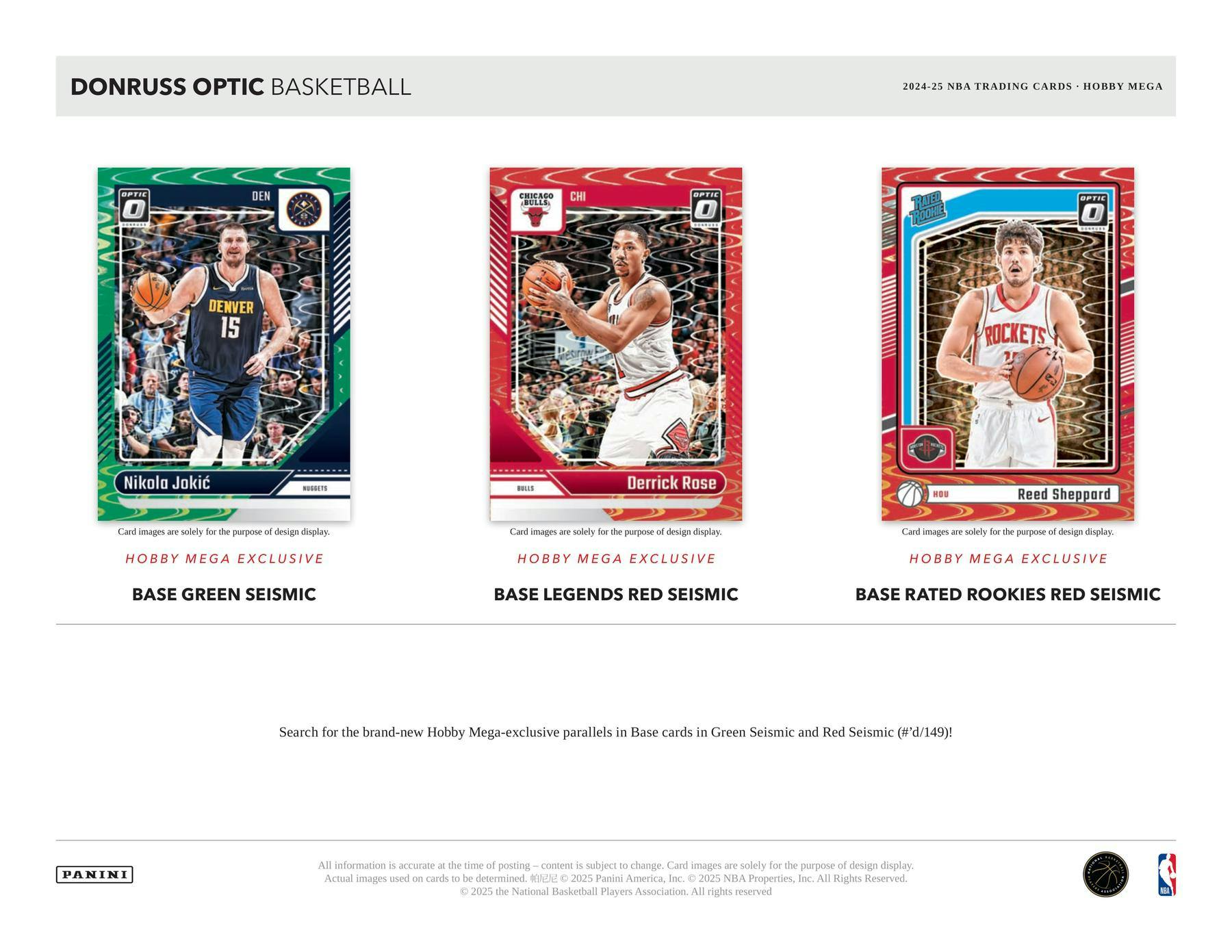 2024/25 Panini Donruss Optic Basketball Hobby Mega Box | Columbia Sports Cards - Columbia Hobby - Sports Card Boxes - Toploaders - Card Savers