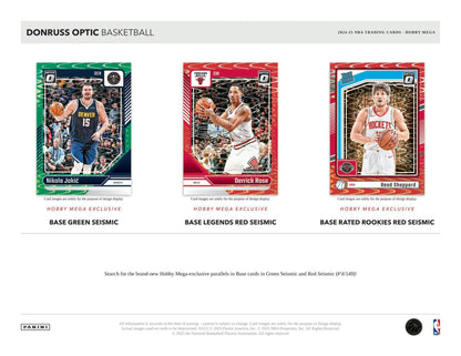 2024/25 Panini Donruss Optic Basketball Hobby Mega Box | Columbia Sports Cards - Columbia Hobby - Sports Card Boxes - Toploaders - Card Savers