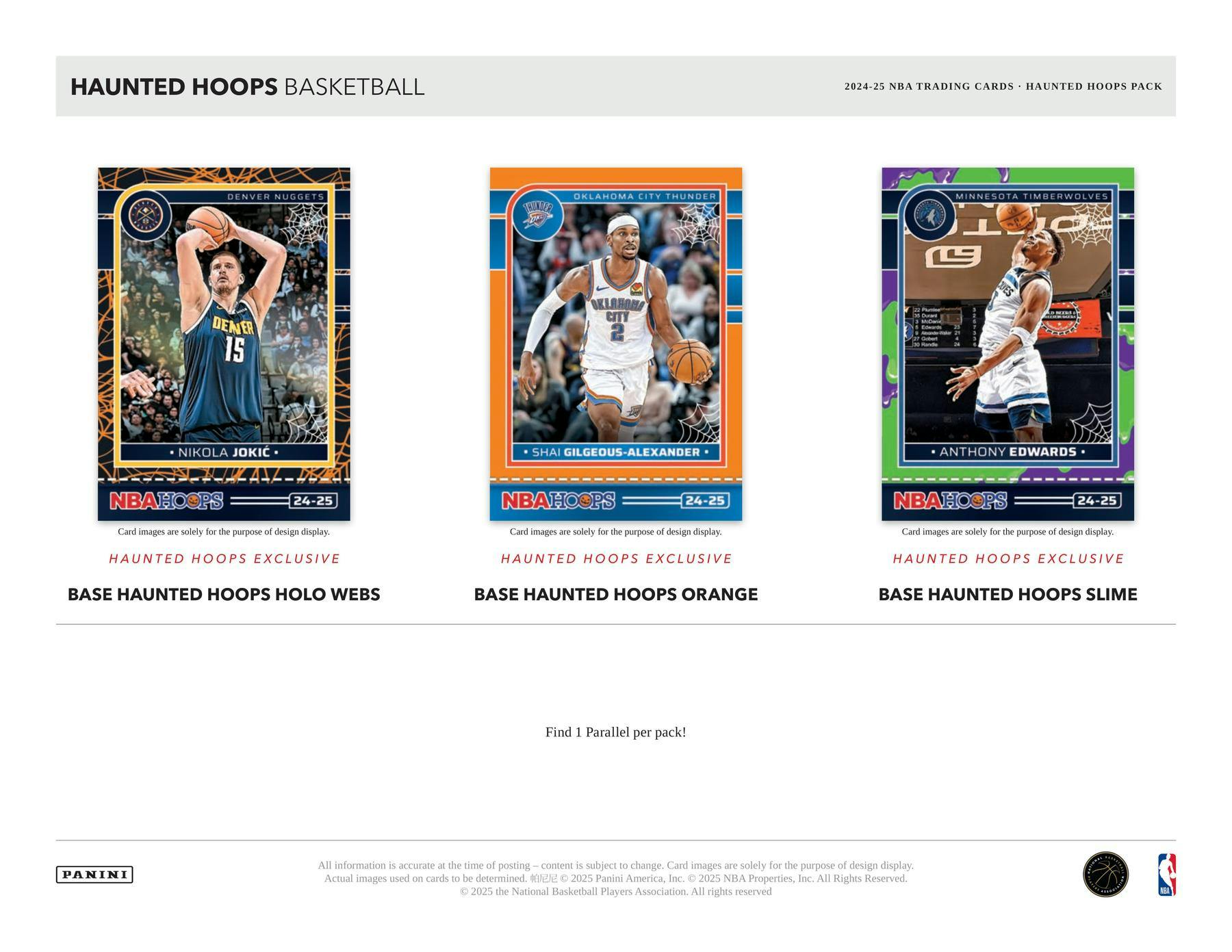 2024/25 Panini Haunted Hoops Halloween Basketball Retail Box | Columbia Sports Cards - Columbia Hobby - Sports Card Boxes - Toploaders - Card Savers