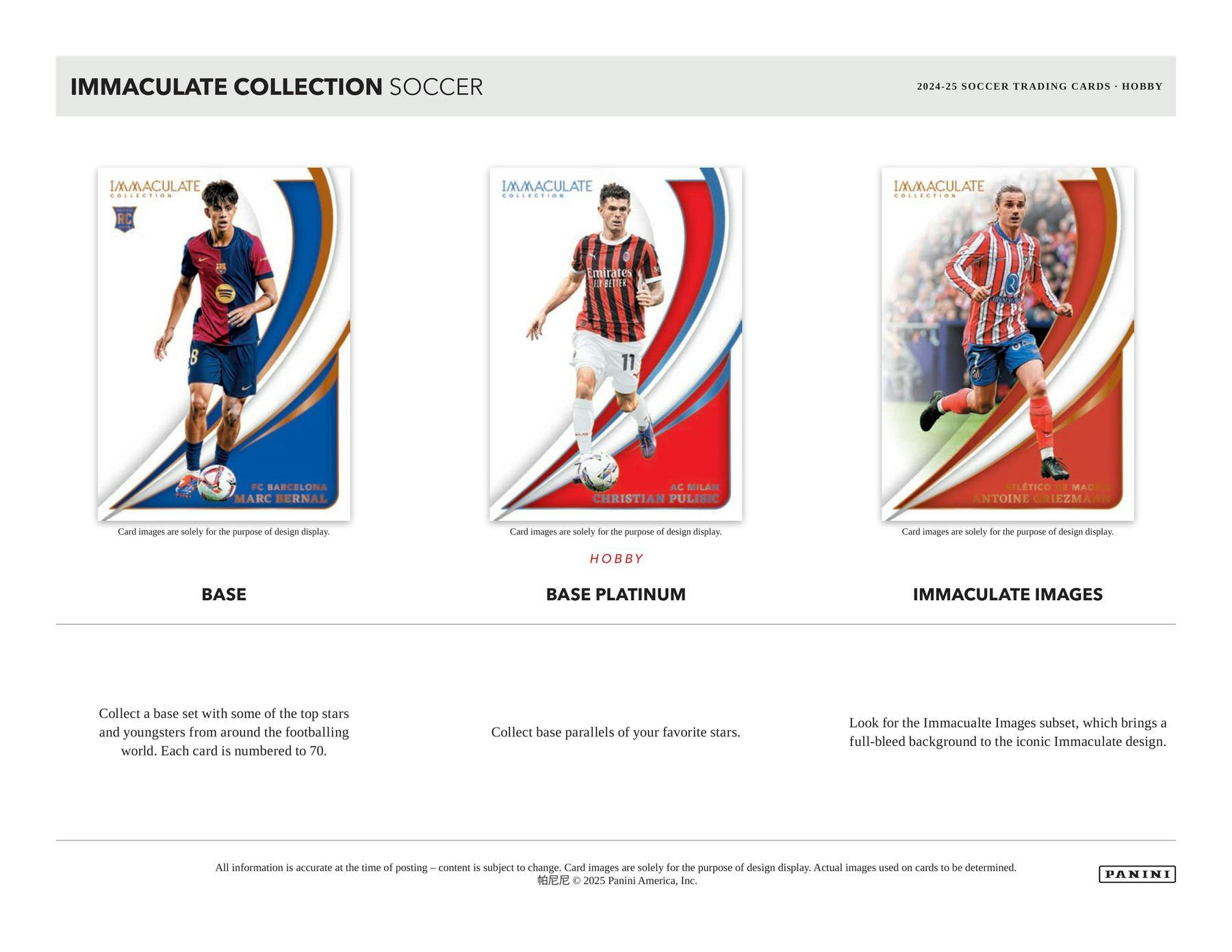 2024/25 Panini Immaculate Soccer Hobby Box | Columbia Sports Cards - Columbia Hobby - Sports Card Boxes - Toploaders - Card Savers