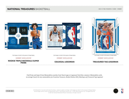 2024/25 Panini National Treasures Basketball Hobby Box | Columbia Sports Cards - Columbia Hobby - Sports Card Boxes - Toploaders - Card Savers