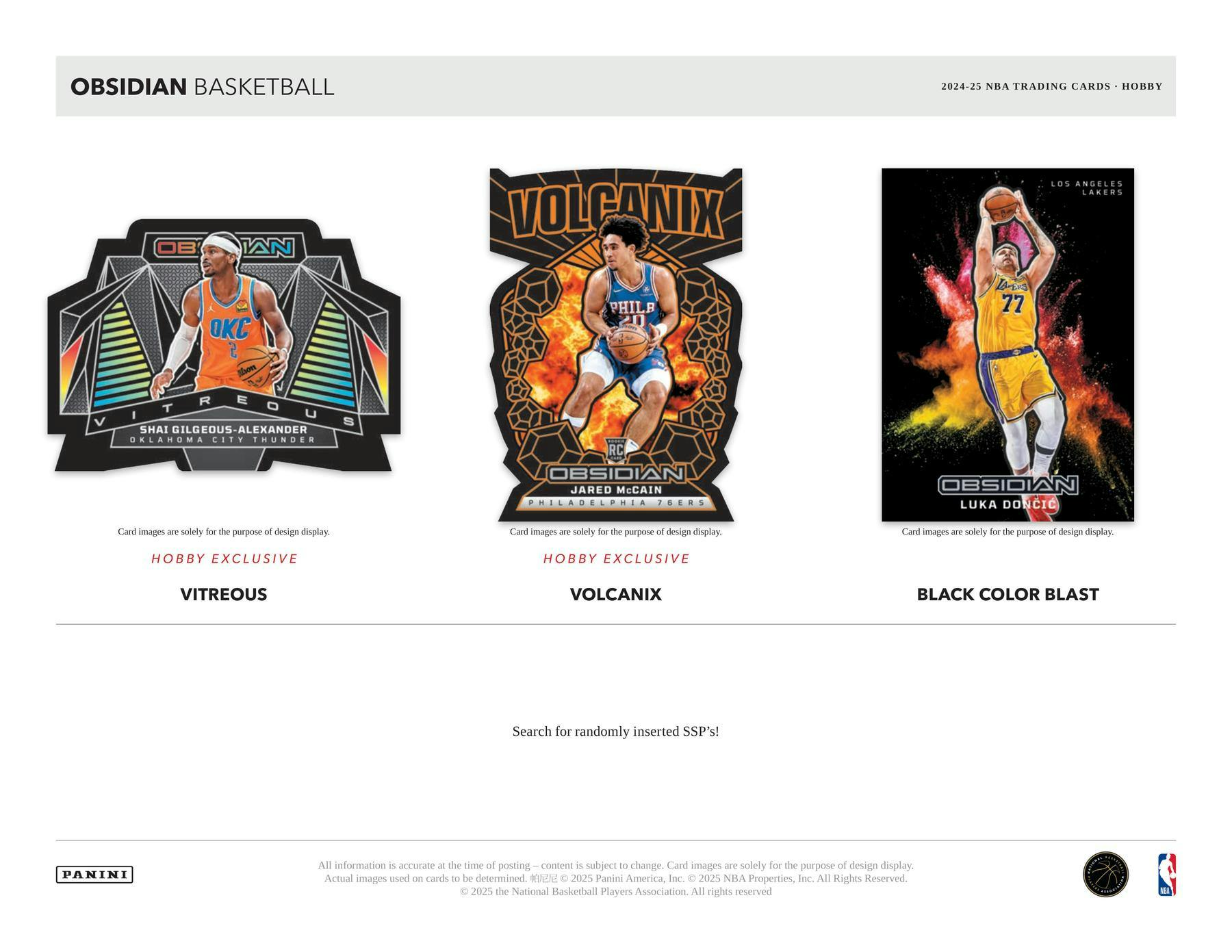 2024/25 Panini Obsidian Basketball Hobby Box | Columbia Sports Cards - Columbia Hobby - Sports Card Boxes - Toploaders - Card Savers