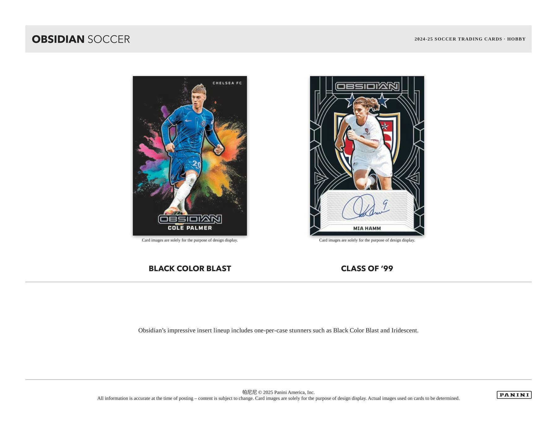 2024‑25 Panini Obsidian Soccer Hobby Box - Columbia Hobby - Sports Card Boxes - Toploaders - Card Savers