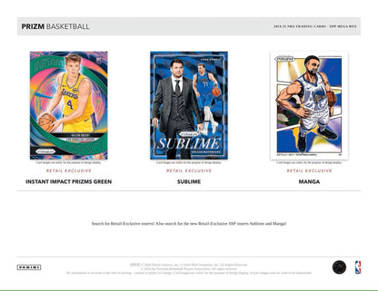 2024/25 Panini Prizm Basketball Mega Box (Pink Ice Prizms!) - Columbia Hobby - Sports Card Boxes - Toploaders - Card Savers