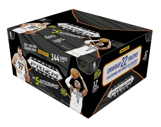 2024/25 Panini Prizm Black Basketball Hobby Box | Columbia Sports Cards - Columbia Hobby - Sports Card Boxes - Toploaders - Card Savers