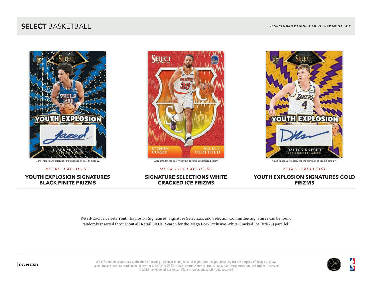2024/25 Panini Select Basketball Mega Box (Cracked Ice Parallels) | Columbia Sports Cards - Columbia Hobby - Sports Card Boxes - Toploaders - Card Savers