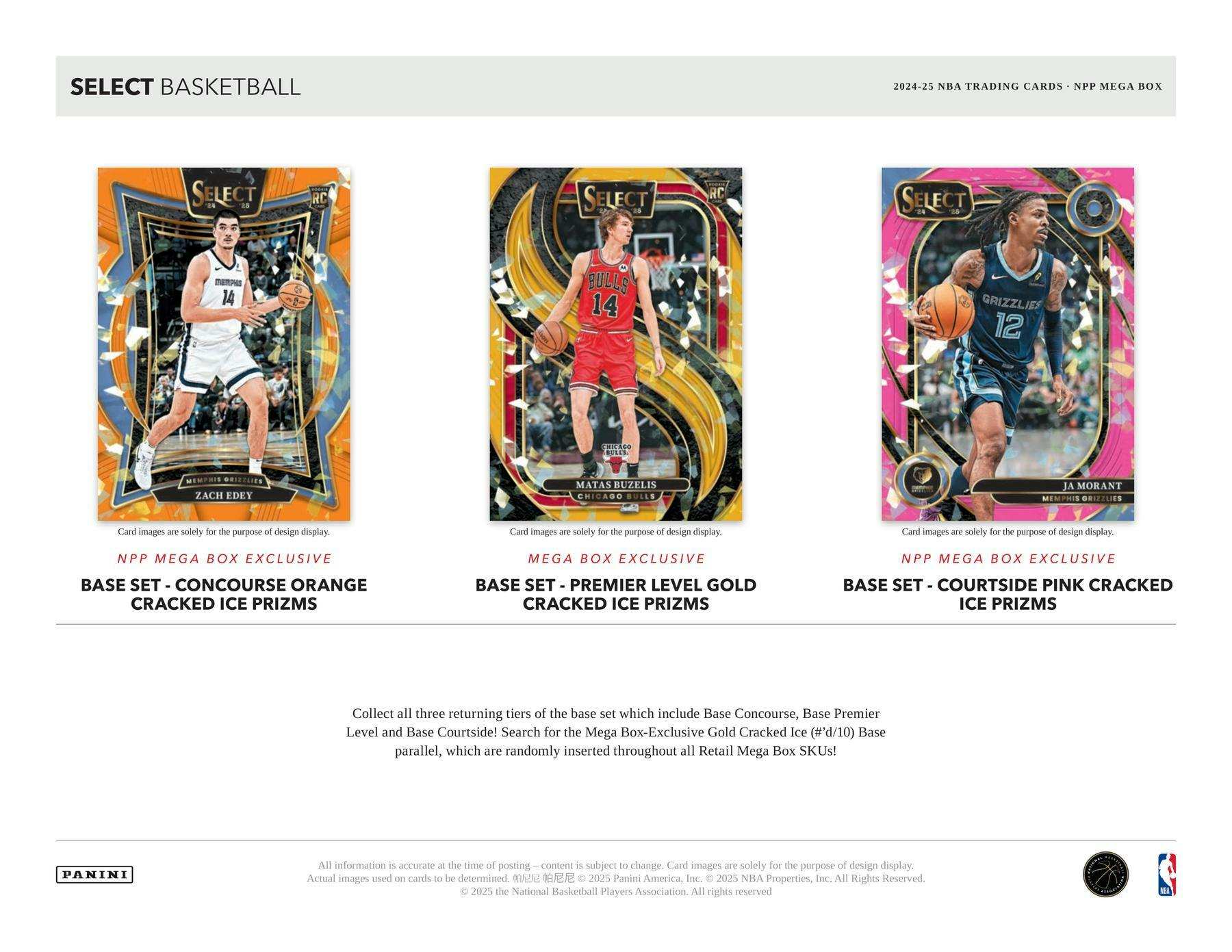 2024/25 Panini Select Basketball Mega Box (Cracked Ice Parallels) | Columbia Sports Cards - Columbia Hobby - Sports Card Boxes - Toploaders - Card Savers