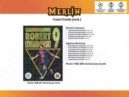 2024/25 Topps Chrome Merlin UEFA Soccer 7 - Pack Blaster Box (POS) - Columbia Hobby - Sports Card Boxes - Toploaders - Card Savers