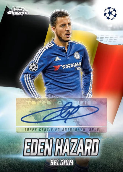 2024/25 Topps Chrome UEFA Club Competitions Soccer Hobby Jumbo Box - Columbia Hobby - Sports Card Boxes - Toploaders - Card Savers