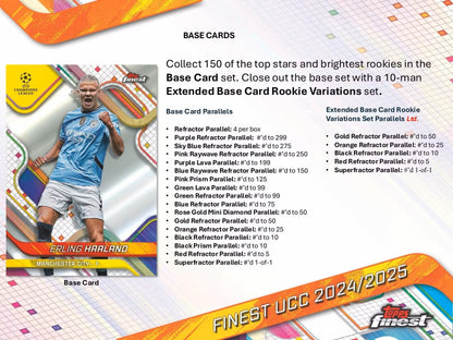 2024/25 Topps UEFA Club Competitions Finest Soccer Hobby Box - Columbia Hobby - Sports Card Boxes - Toploaders - Card Savers