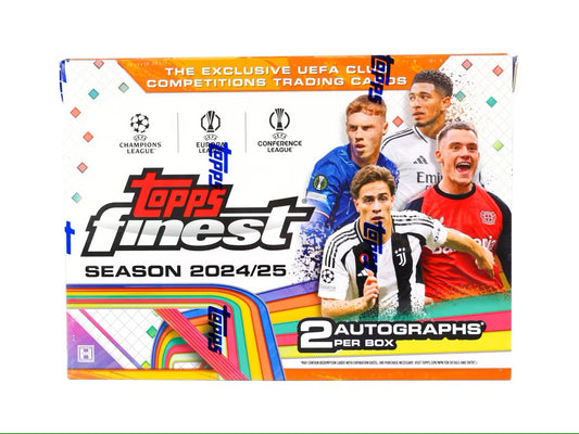 2024/25 Topps UEFA Club Competitions Finest Soccer Hobby Box - Columbia Hobby - Sports Card Boxes - Toploaders - Card Savers