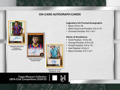 2024/25 Topps UEFA Museum Collection Soccer Hobby Box | Columbia Sports Cards - Columbia Hobby - Sports Card Boxes - Toploaders - Card Savers