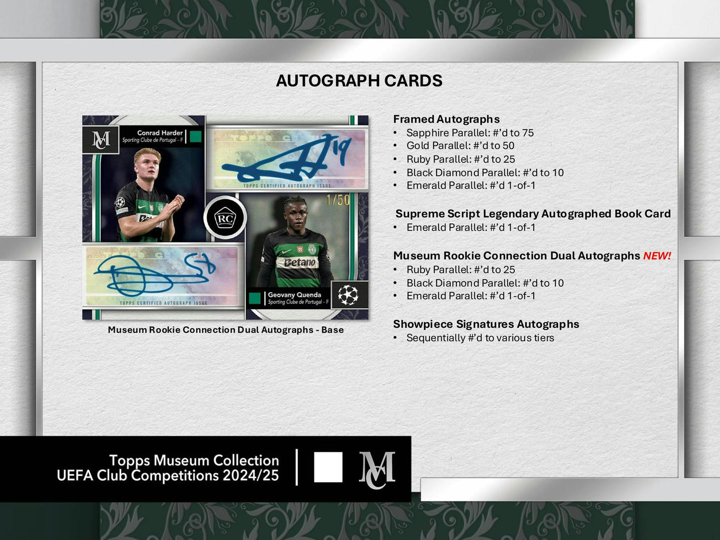 2024/25 Topps UEFA Museum Collection Soccer Hobby Box | Columbia Sports Cards - Columbia Hobby - Sports Card Boxes - Toploaders - Card Savers