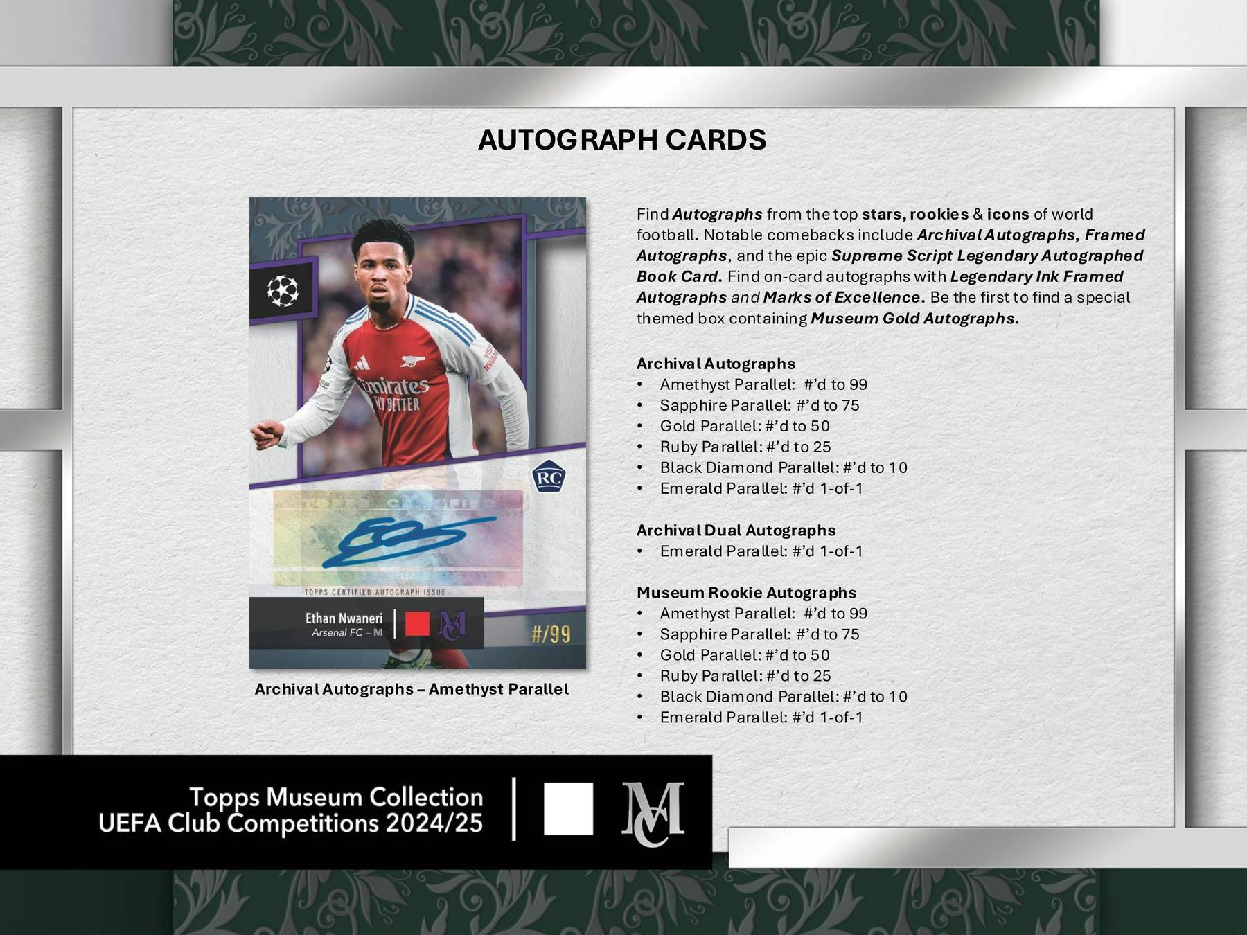 2024/25 Topps UEFA Museum Collection Soccer Hobby Box | Columbia Sports Cards - Columbia Hobby - Sports Card Boxes - Toploaders - Card Savers