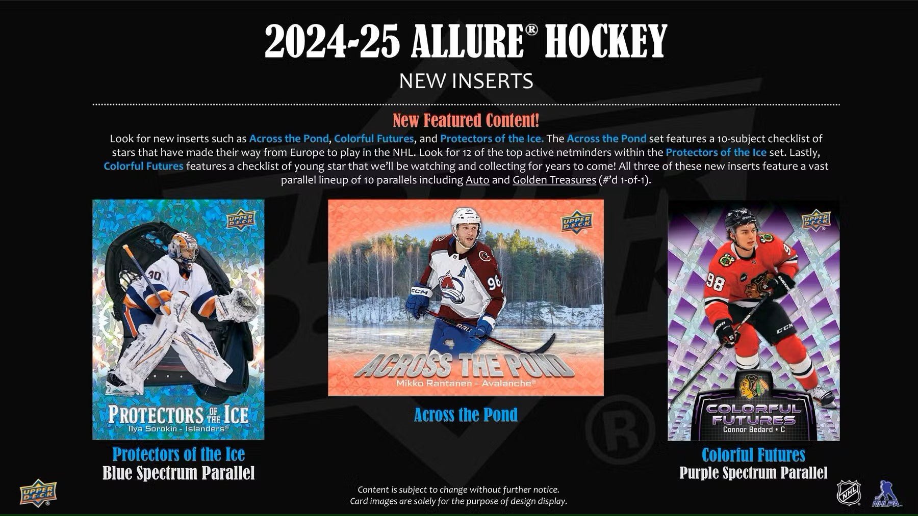 2024/25 Upper Deck Allure Hockey Hobby Box | Columbia Sports Cards - Columbia Hobby - Sports Card Boxes - Toploaders - Card Savers