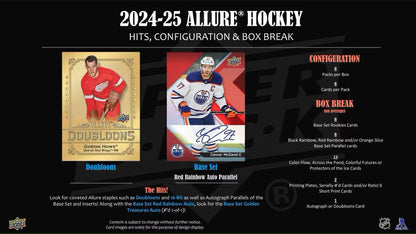 2024/25 Upper Deck Allure Hockey Hobby Box | Columbia Sports Cards - Columbia Hobby - Sports Card Boxes - Toploaders - Card Savers