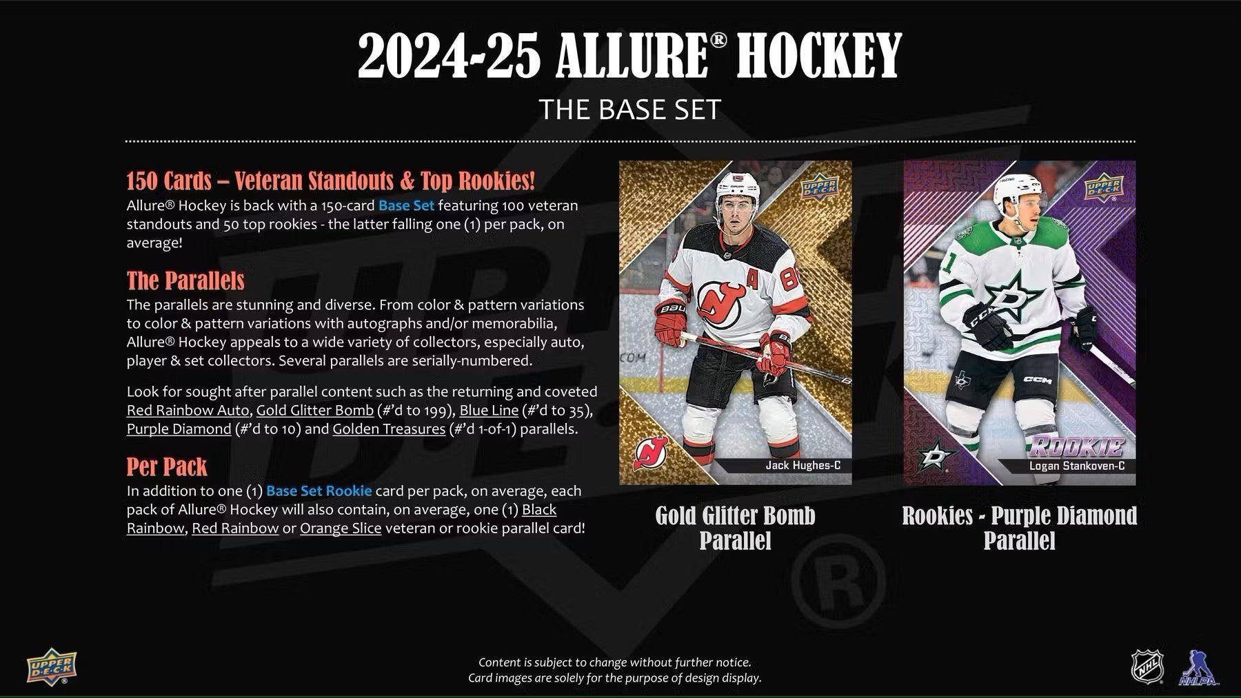 2024/25 Upper Deck Allure Hockey Hobby Box | Columbia Sports Cards - Columbia Hobby - Sports Card Boxes - Toploaders - Card Savers