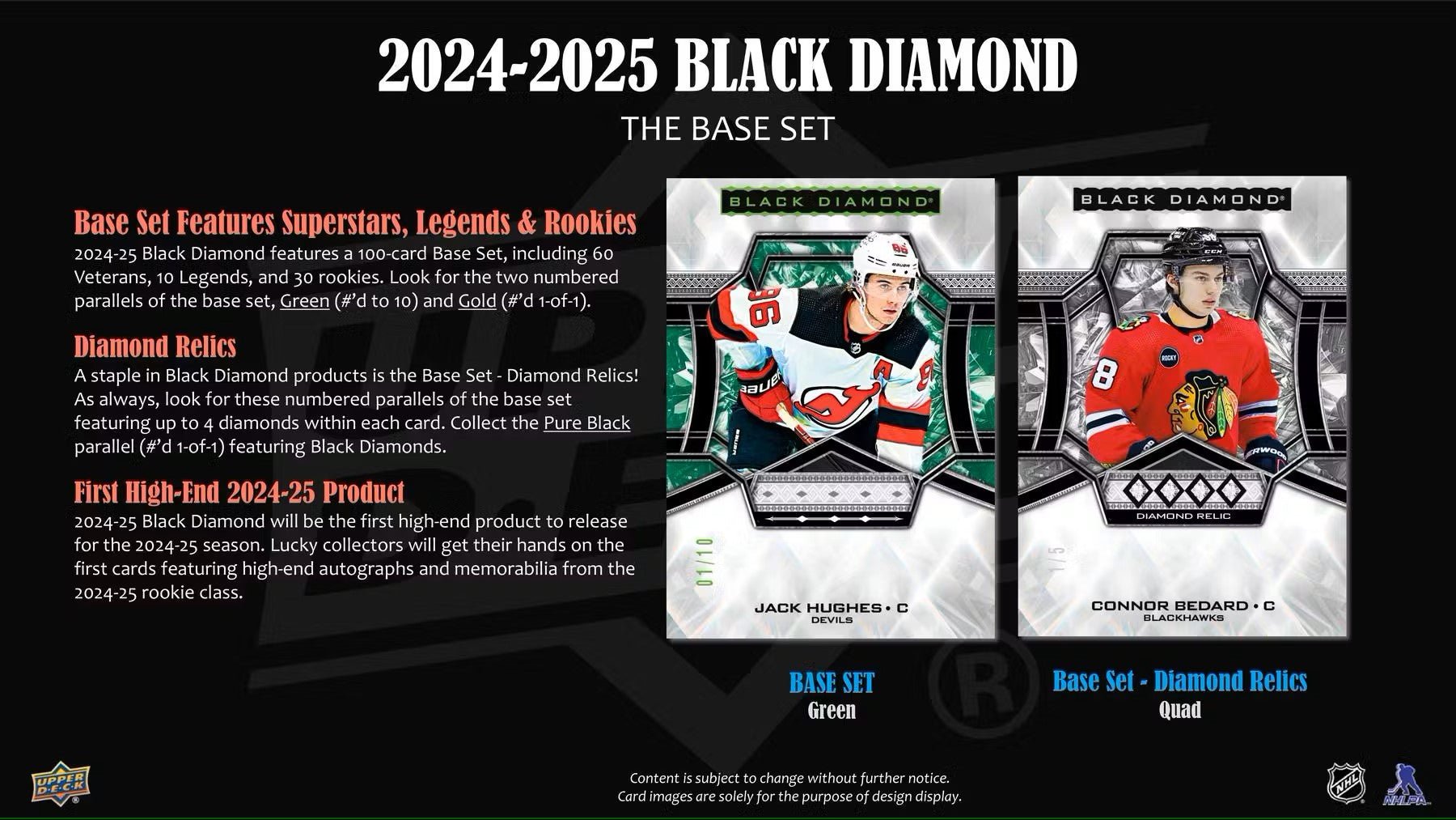 2024/25 Upper Deck Black Diamond Hockey Hobby Box - Columbia Hobby - Sports Card Boxes - Toploaders - Card Savers
