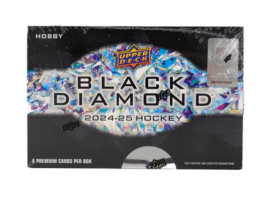 2024/25 Upper Deck Black Diamond Hockey Hobby Box - Columbia Hobby - Sports Card Boxes - Toploaders - Card Savers
