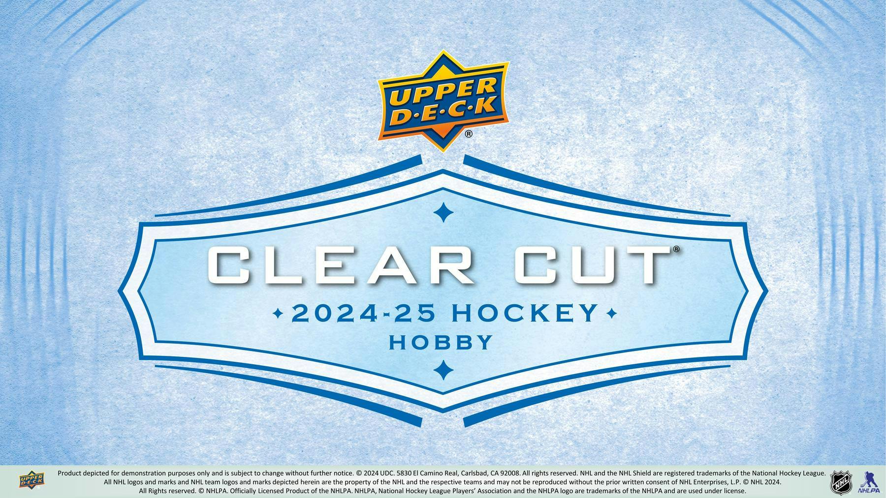2024/25 Upper Deck Clear Cut Hockey Hobby Box - Columbia Hobby - Sports Card Boxes - Toploaders - Card Savers