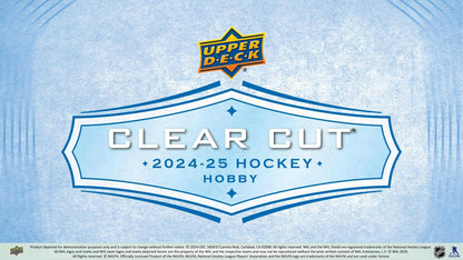 2024/25 Upper Deck Clear Cut Hockey Hobby Box - Columbia Hobby - Sports Card Boxes - Toploaders - Card Savers