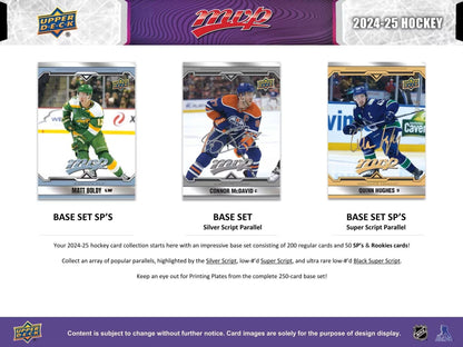 2024/25 Upper Deck MVP Hockey Hobby Box | Columbia Sports Cards - Columbia Hobby - Sports Card Boxes - Toploaders - Card Savers