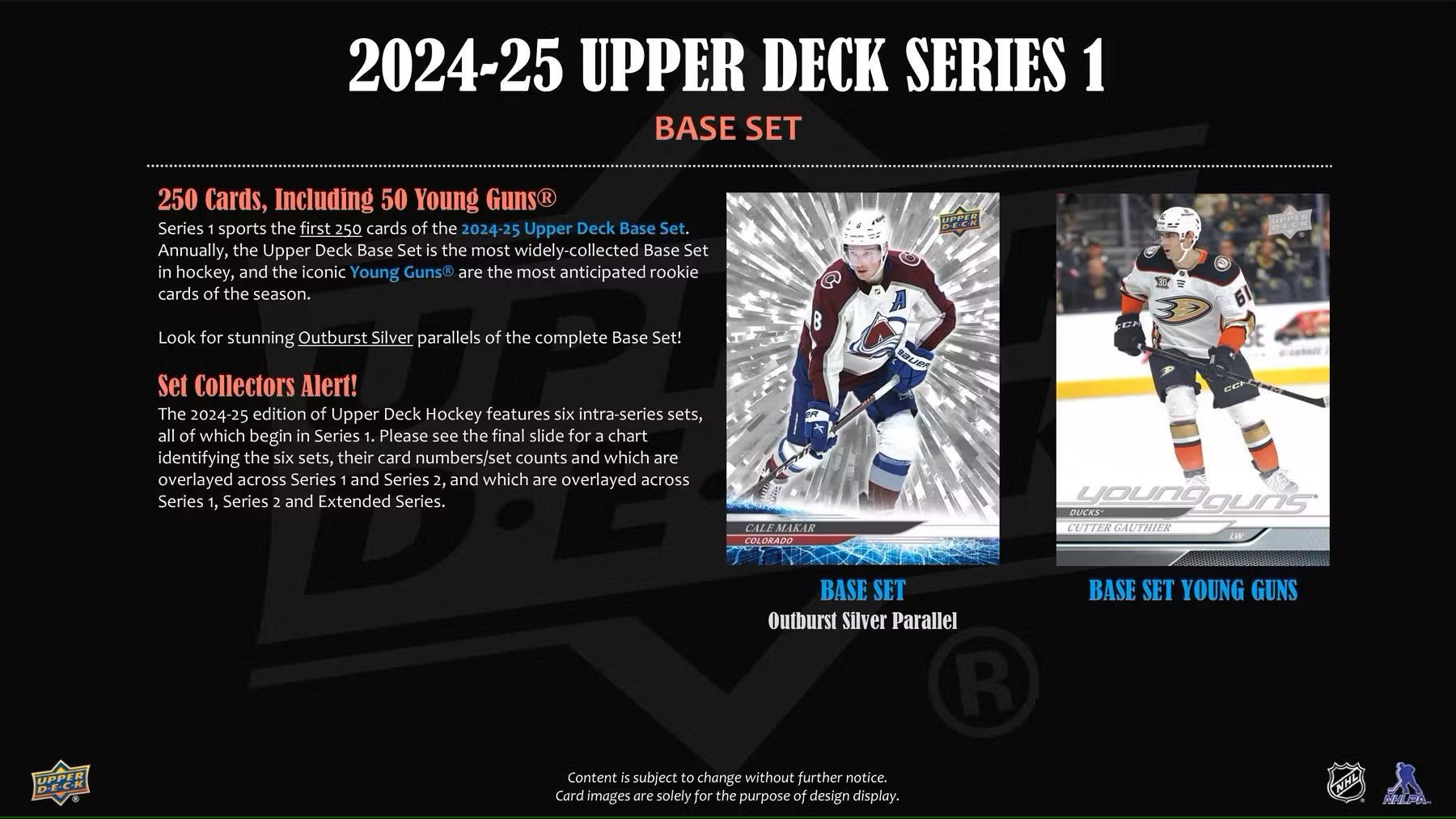 2024/25 Upper Deck Series 1 Hockey 4 - Pack Blaster Box - Columbia Hobby - Sports Card Boxes - Toploaders - Card Savers