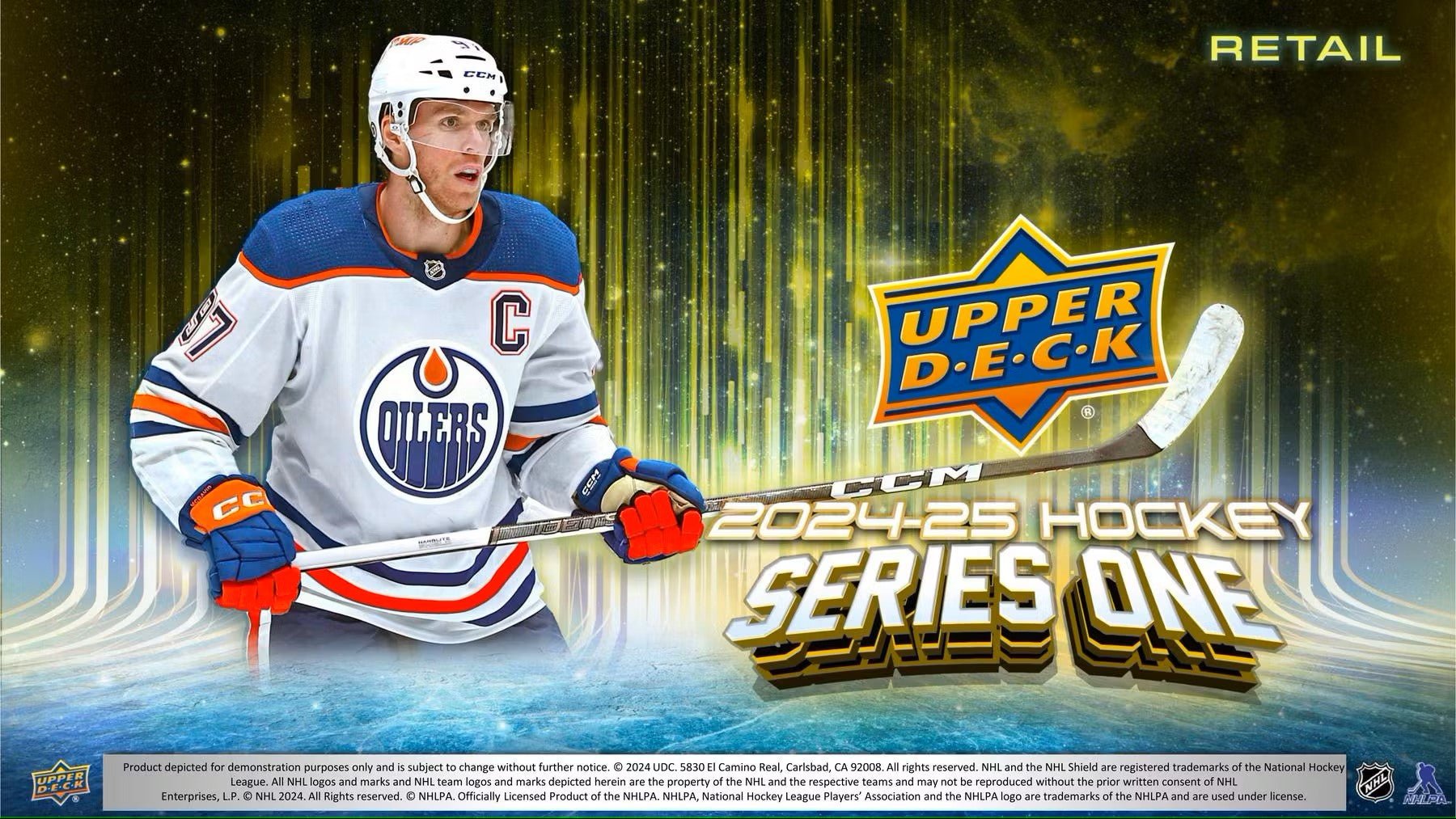 2024/25 Upper Deck Series 1 Hockey 4 - Pack Blaster Box - Columbia Hobby - Sports Card Boxes - Toploaders - Card Savers