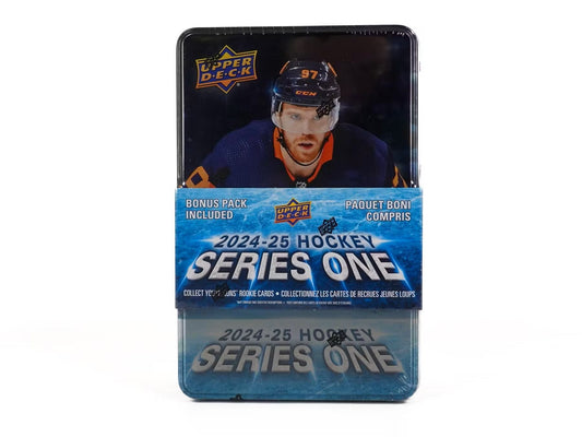 2024/25 Upper Deck Series 1 Hockey Tin - Columbia Hobby - Sports Card Boxes - Toploaders - Card Savers