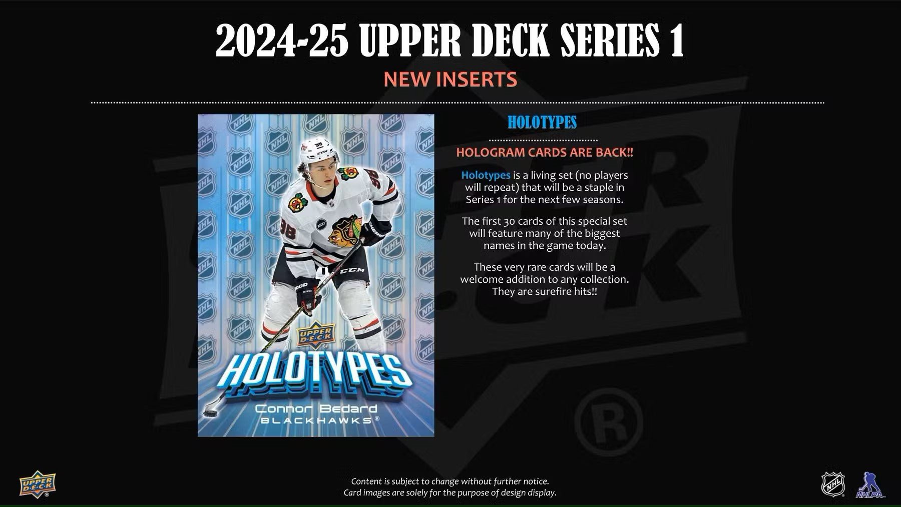 2024/25 Upper Deck Series 1 Hockey Tin - Columbia Hobby - Sports Card Boxes - Toploaders - Card Savers