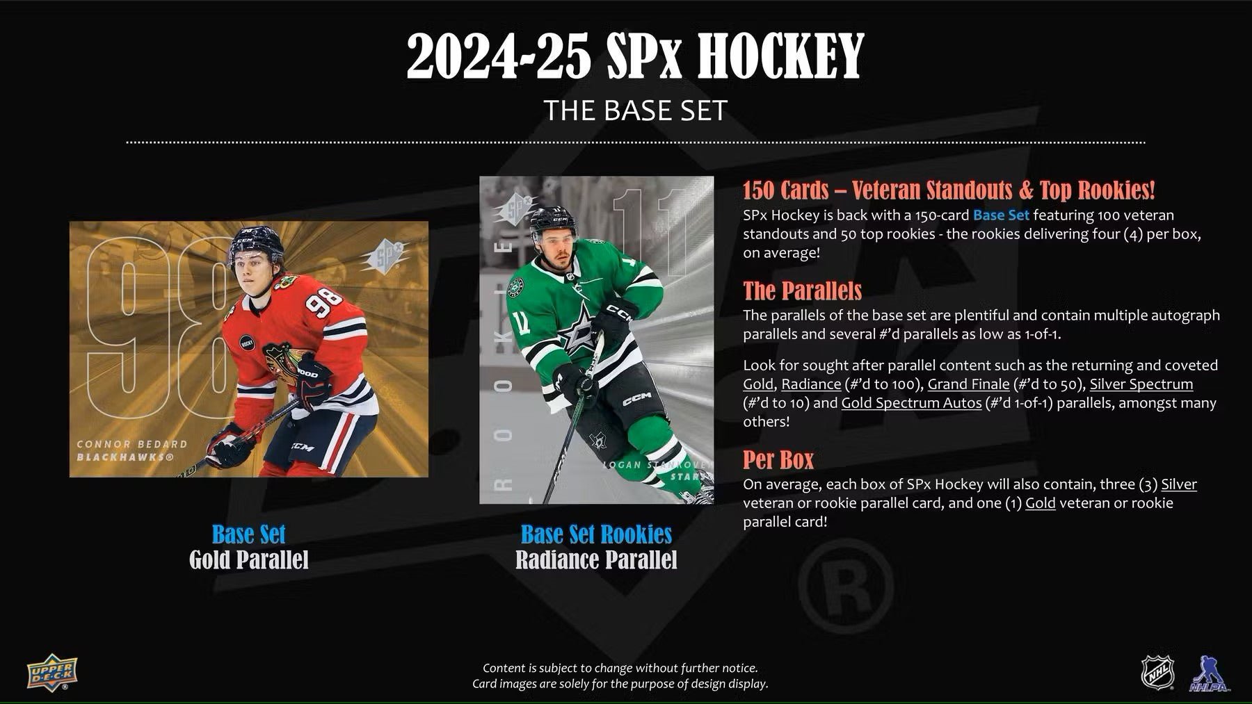 2024/25 Upper Deck SPx Hockey Hobby Box - Columbia Hobby - Sports Card Boxes - Toploaders - Card Savers
