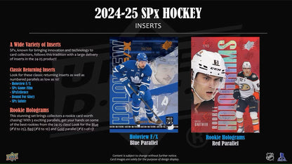 2024/25 Upper Deck SPx Hockey Hobby Box - Columbia Hobby - Sports Card Boxes - Toploaders - Card Savers