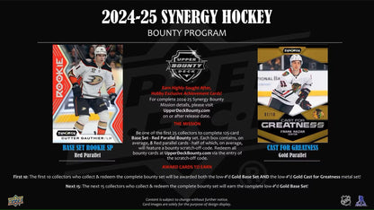 2024/25 Upper Deck Synergy Hockey Hobby Box - Columbia Hobby - Sports Card Boxes - Toploaders - Card Savers