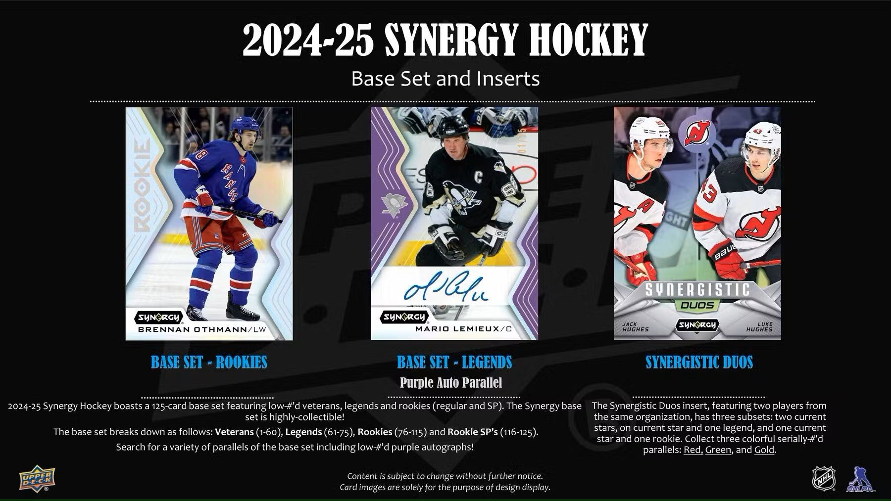 2024/25 Upper Deck Synergy Hockey Hobby Box - Columbia Hobby - Sports Card Boxes - Toploaders - Card Savers