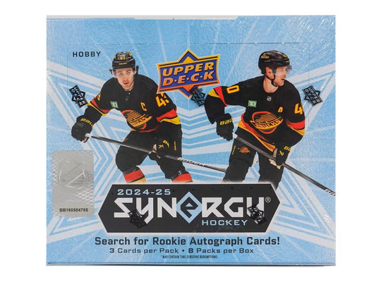 2024/25 Upper Deck Synergy Hockey Hobby Box - Columbia Hobby - Sports Card Boxes - Toploaders - Card Savers