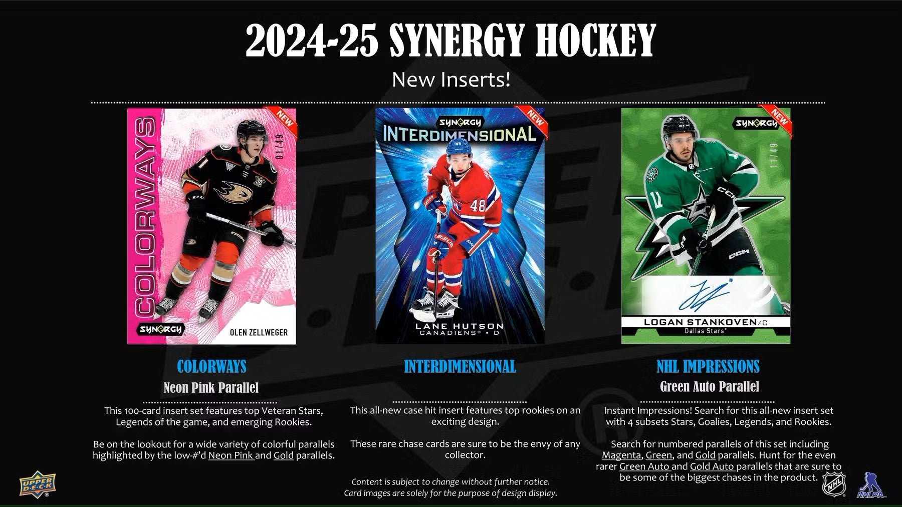 2024/25 Upper Deck Synergy Hockey Hobby Box - Columbia Hobby - Sports Card Boxes - Toploaders - Card Savers