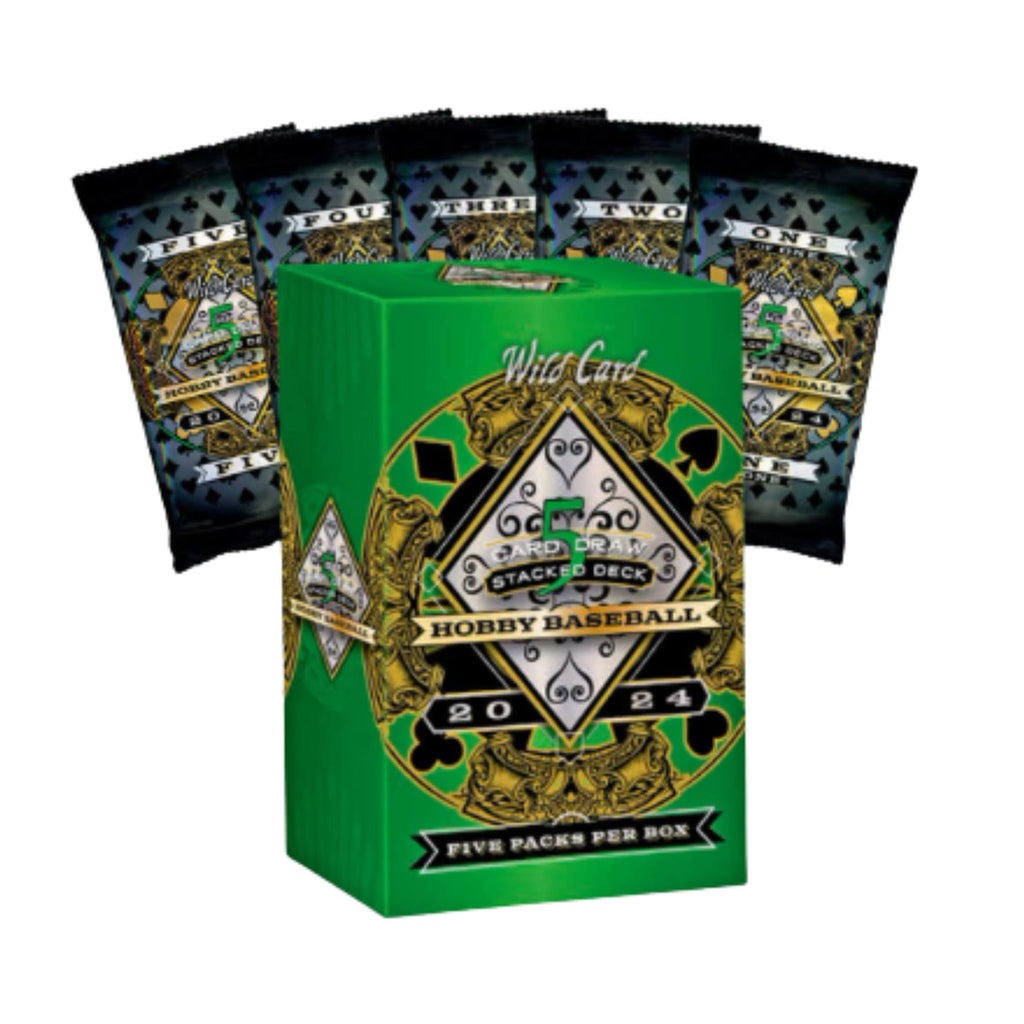2024 Wild Card 5 Card Draw Stacked Deck Baseball Box

Wild Card Stacked Deck Baseball 2024 autograph box

2024 Wild Card Baseball Box with guaranteed 1-of-1 autograph