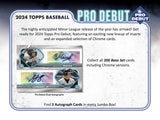 2024 Topps Pro Debut Baseball Hobby Jumbo Box