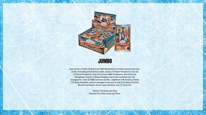 2025 - 26 Bowman Basketball Hobby Jumbo Box | Columbia Sports Cards - Columbia Hobby - Sports Card Boxes - Toploaders - Card Savers