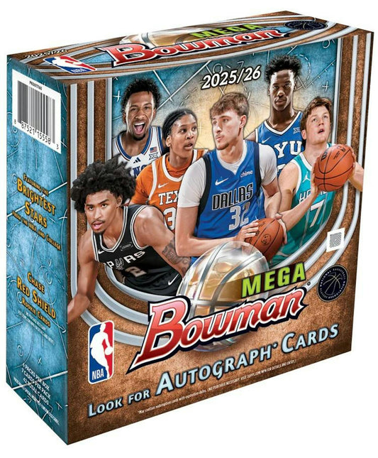 2025 - 26 Bowman Basketball Mega Box | Columbia Sports Cards - Columbia Hobby - Sports Card Boxes - Toploaders - Card Savers