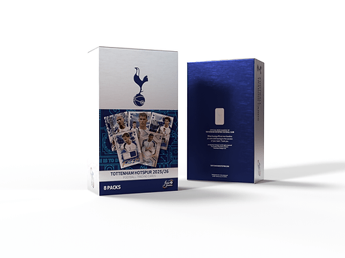 2025 - 26 Futera Tottenham Hotspur Fans' Selection Soccer Hobby Box | Columbia Sports Cards - Columbia Hobby - Sports Card Boxes - Toploaders - Card Savers