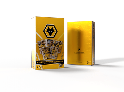 2025 - 26 Futera Wolverhampton Wanderers Fans' Selection Soccer Hobby Box | Columbia Sports Cards - Columbia Hobby - Sports Card Boxes - Toploaders - Card Savers